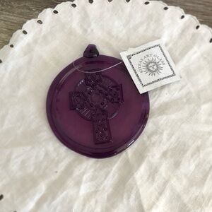 Kitras Glass Celtic Cross Sun Catcher